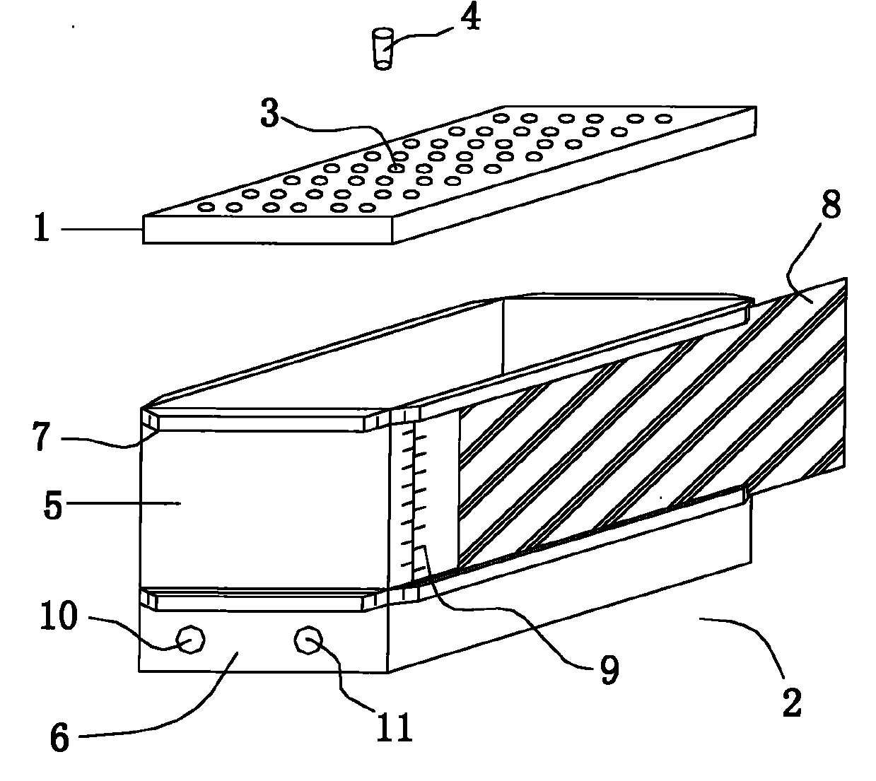 Device for screening and culturing of transgenic arabidopsis seedlings in situ and application thereof