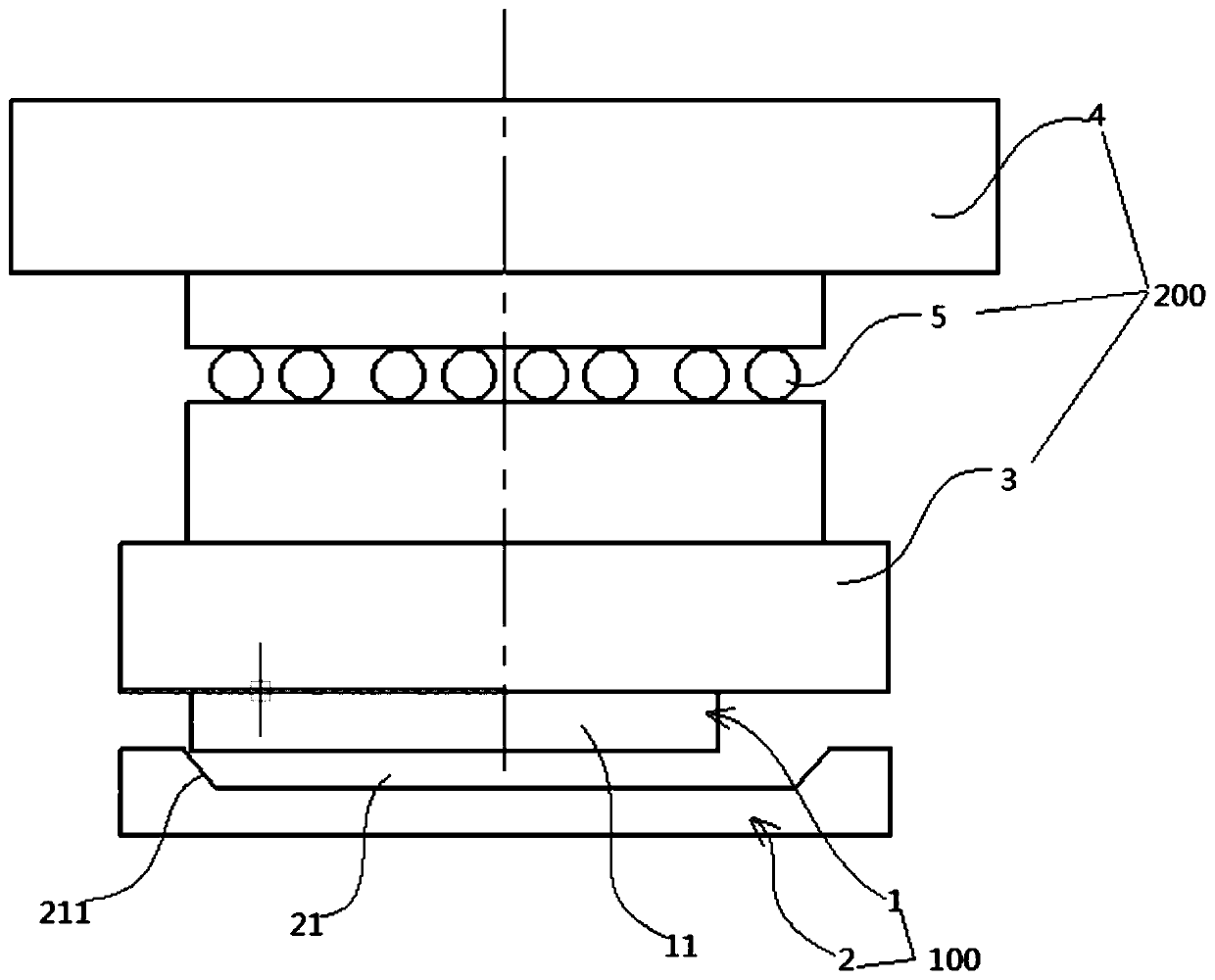 Board-to-board connector buckling tool and board-to-board connector buckling method