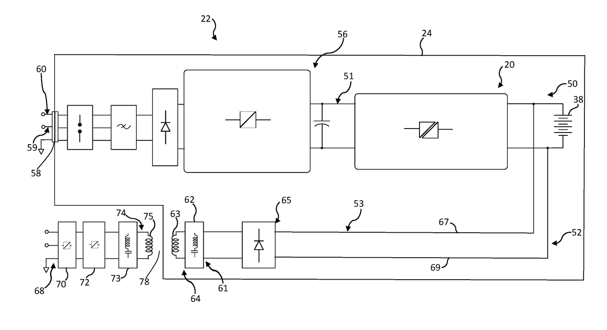 Inductive and conductive onboard charging systems