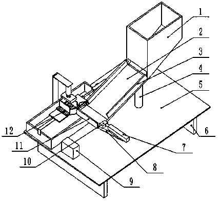 Automatic slicing device for fresh bamboo shoots