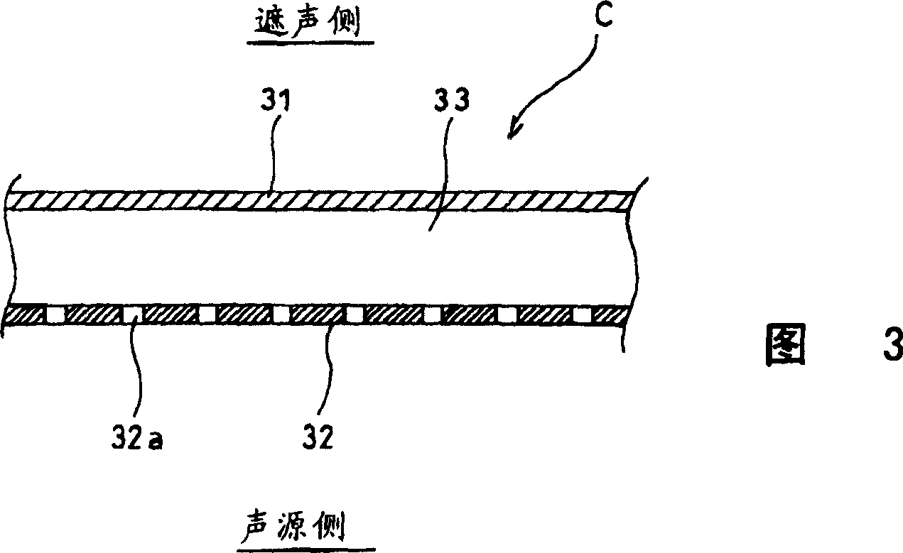 Noise reduction structure of porous plate