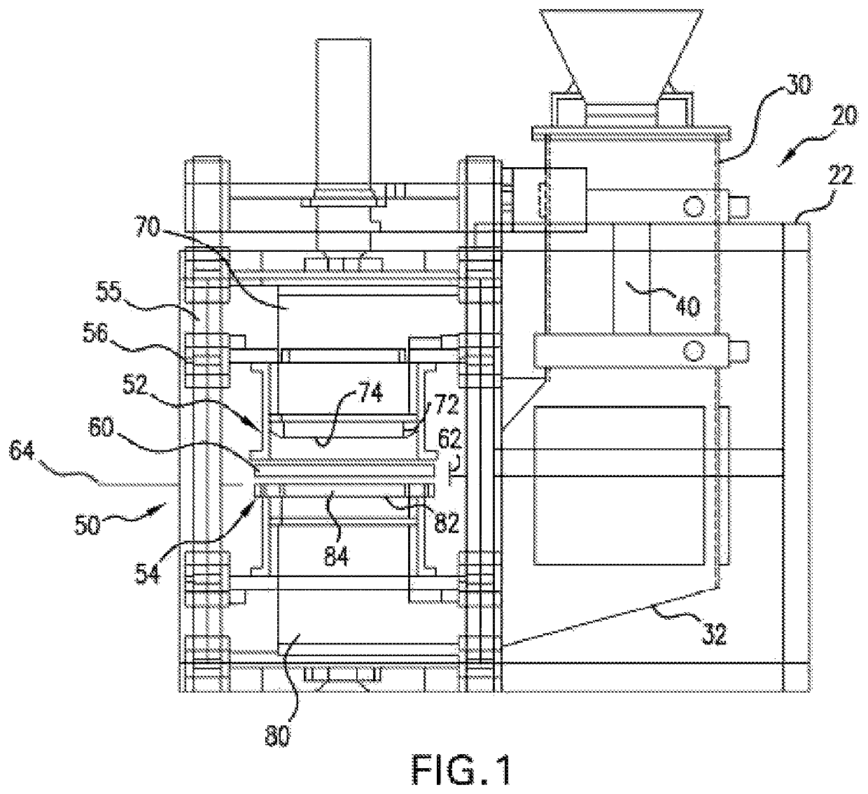 Method and apparatus for forming sand molds via top and bottom pneumatic sand filling perpendicular to the pattern plate