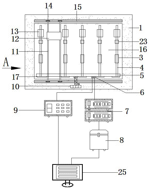 Sheet pile harbor model experiment teaching system