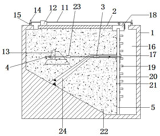 Sheet pile harbor model experiment teaching system