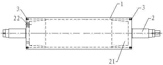 Guide roller of vertical aluminum foil slitter and production method thereof