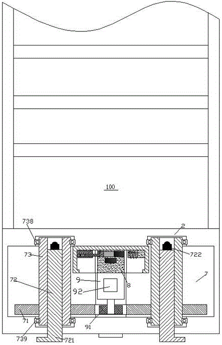 Electric switch cabinet with adjustable feet and easy to operate