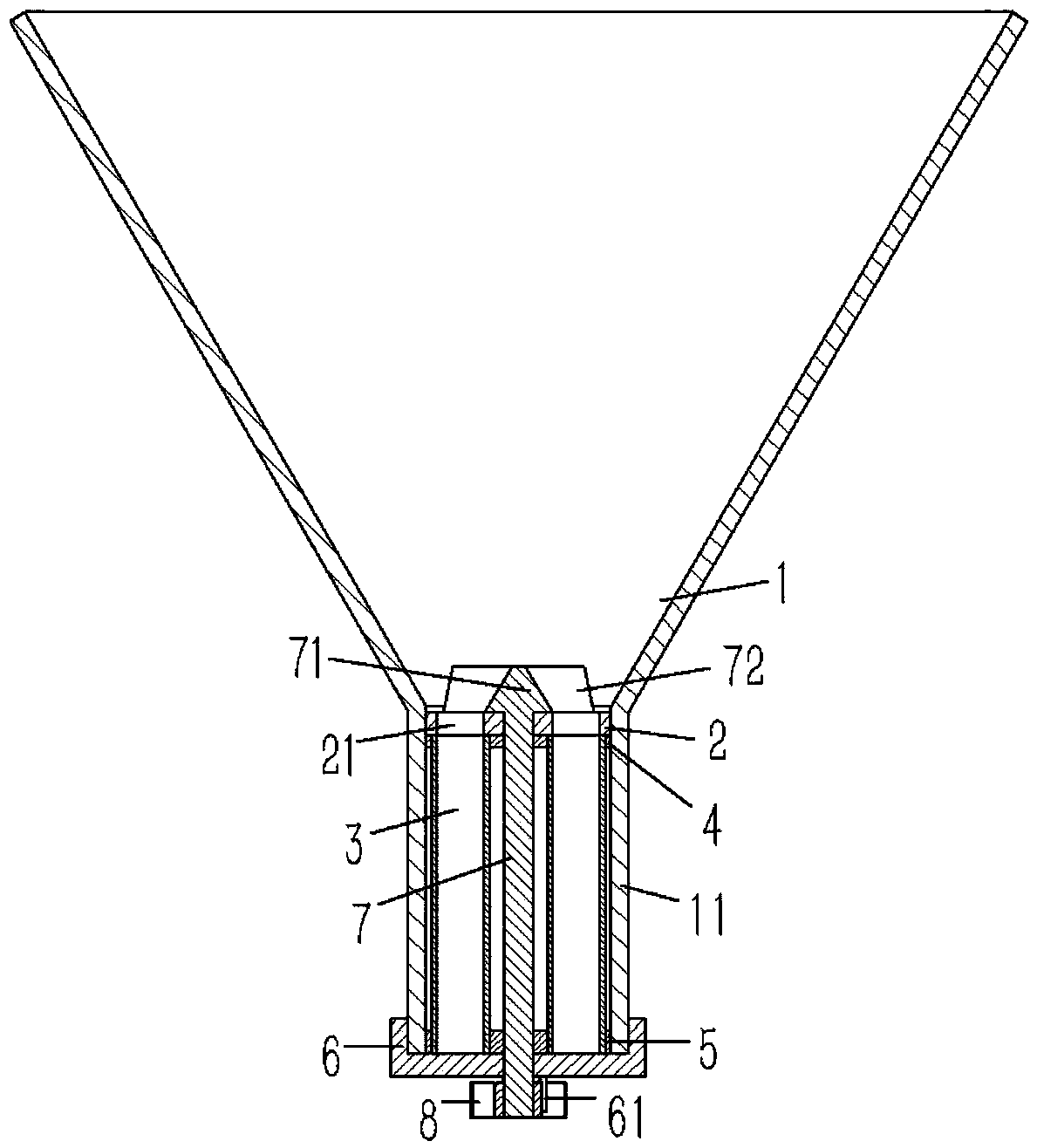 Steel ball quantitative output device for packaging