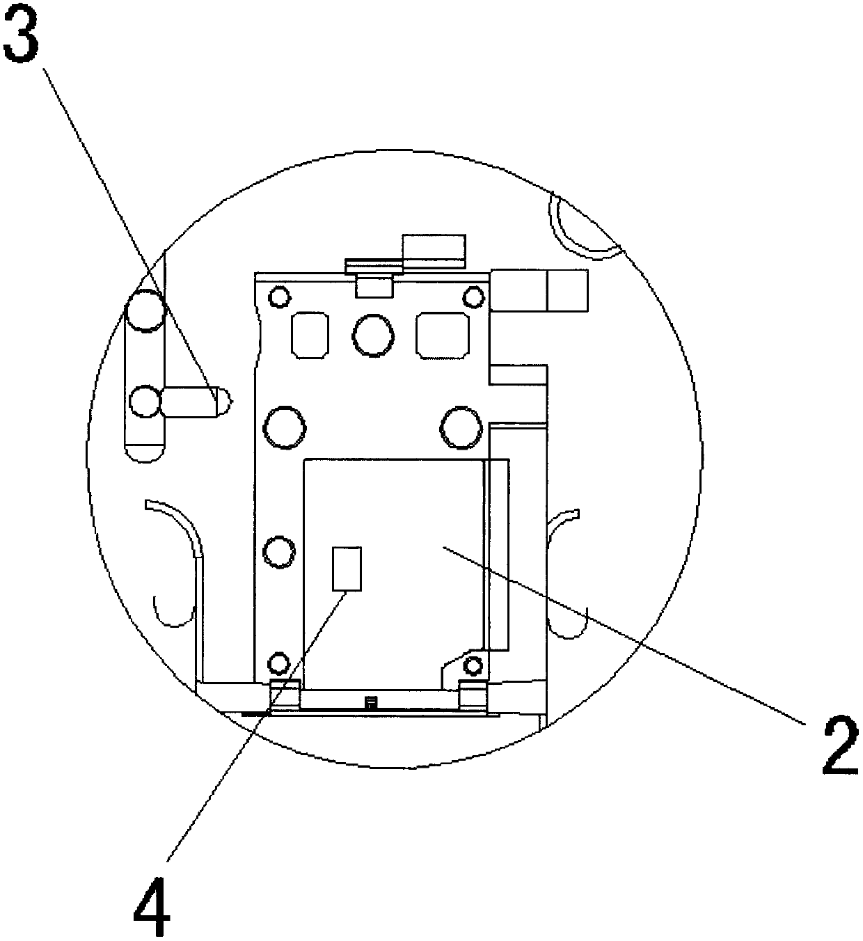 Embedded-type secondary injection mold