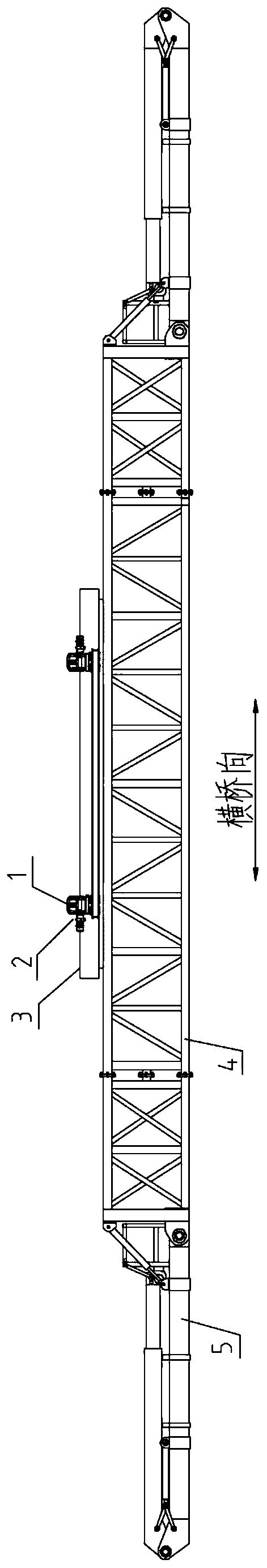 Freely-located intelligent bridge bottom inspection maintenance vehicle