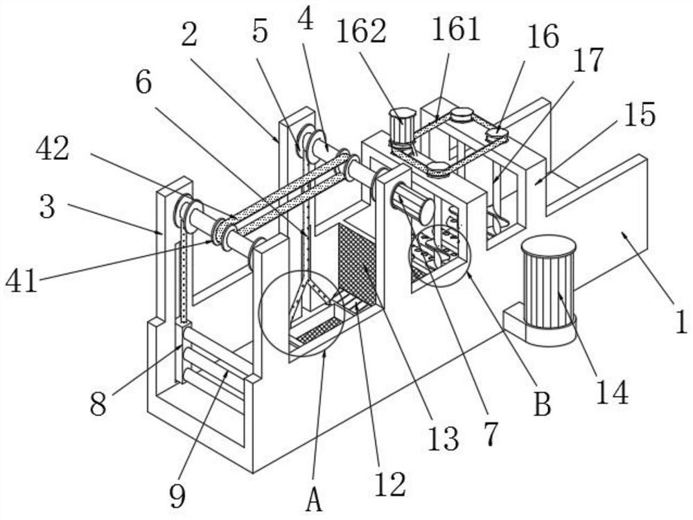 Self-flowing sewage treatment process for fixed sewage treatment plant on lake