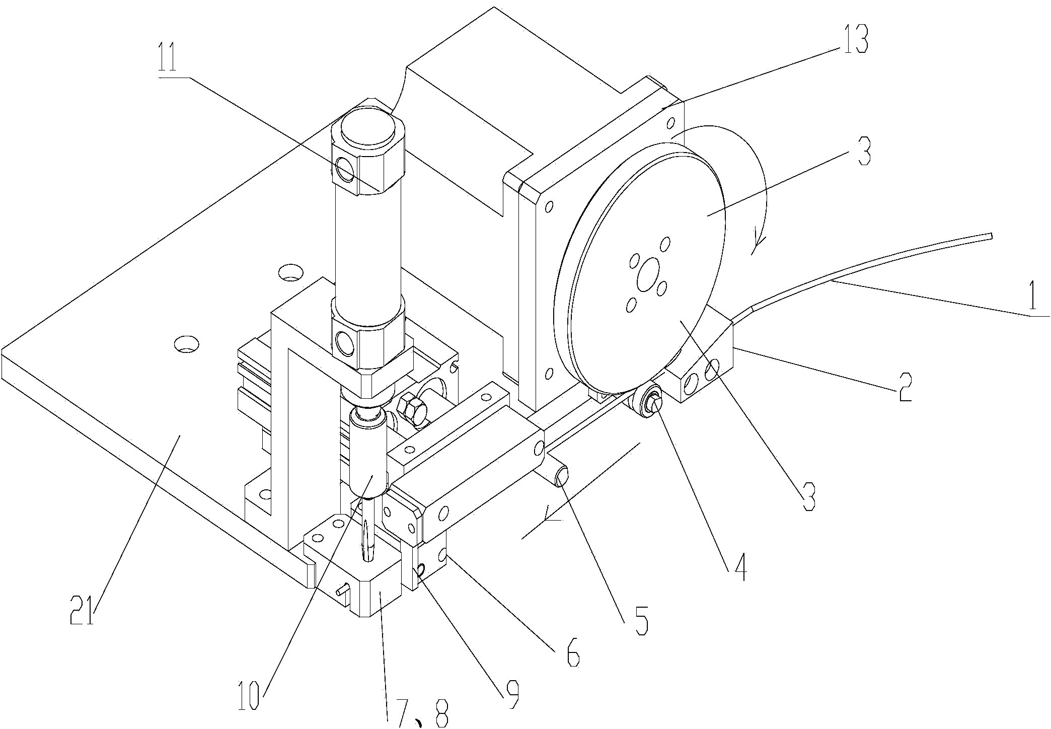 Automatic lead inserting device of combined fireworks