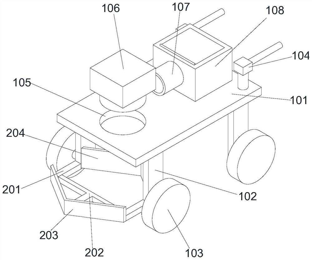 Road surface fallen leaf sweeping device capable of switching dry and wet cleaning modes