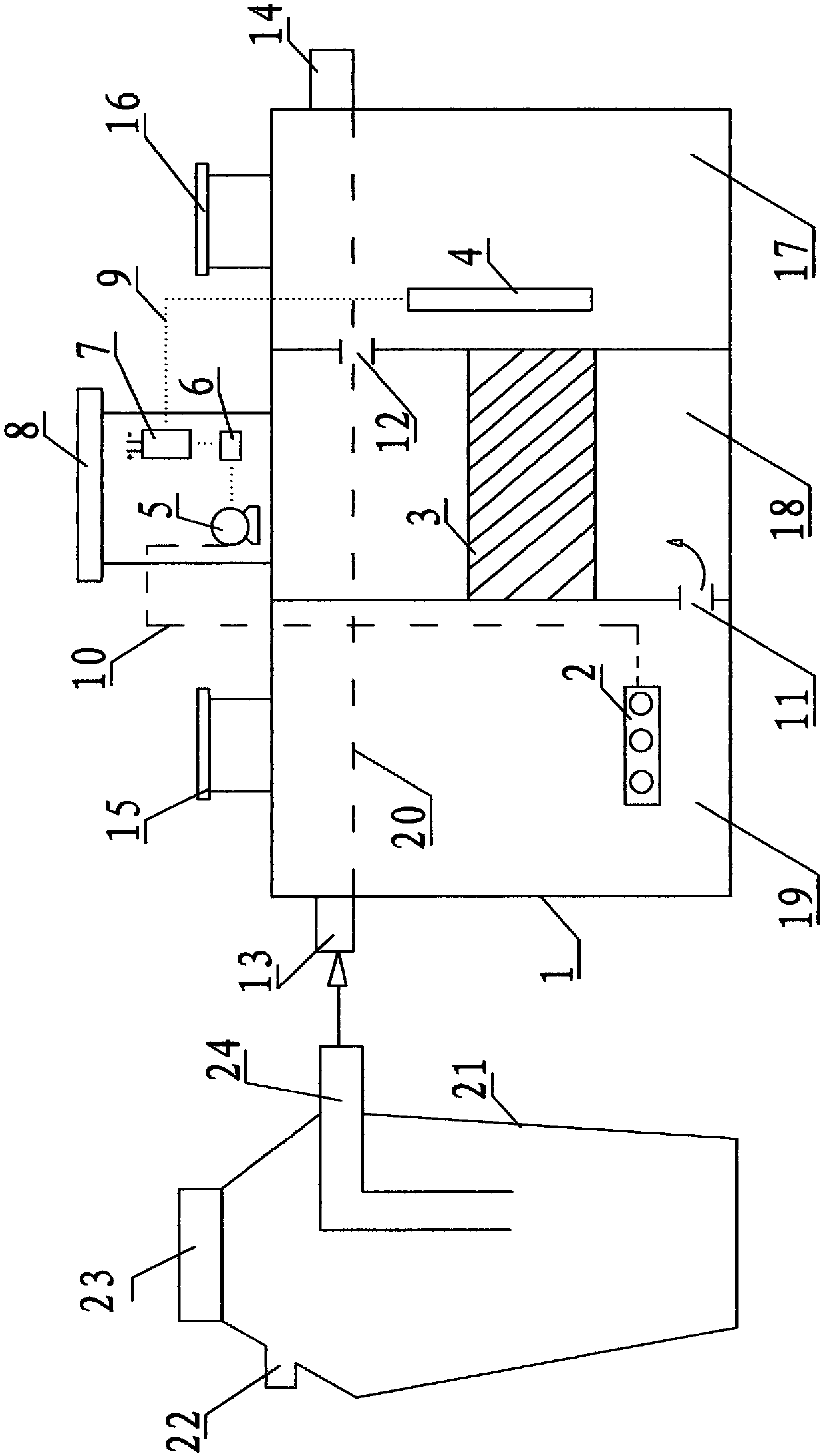 Improved manure pit for toilet liquid dung or/and domestic waste water purification standard treatment