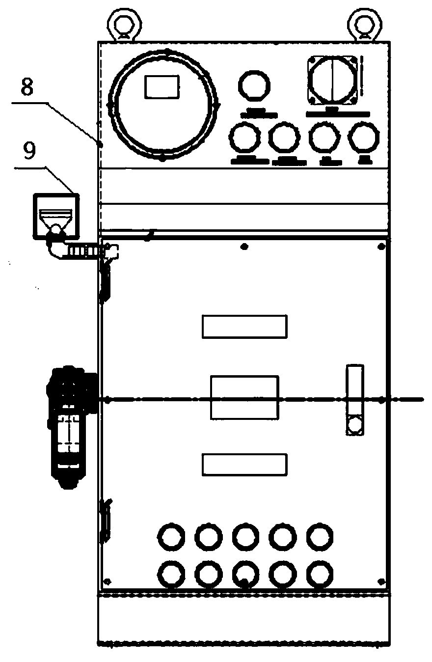 Automatic exhaust type fire arrester for positive pressure cabinet