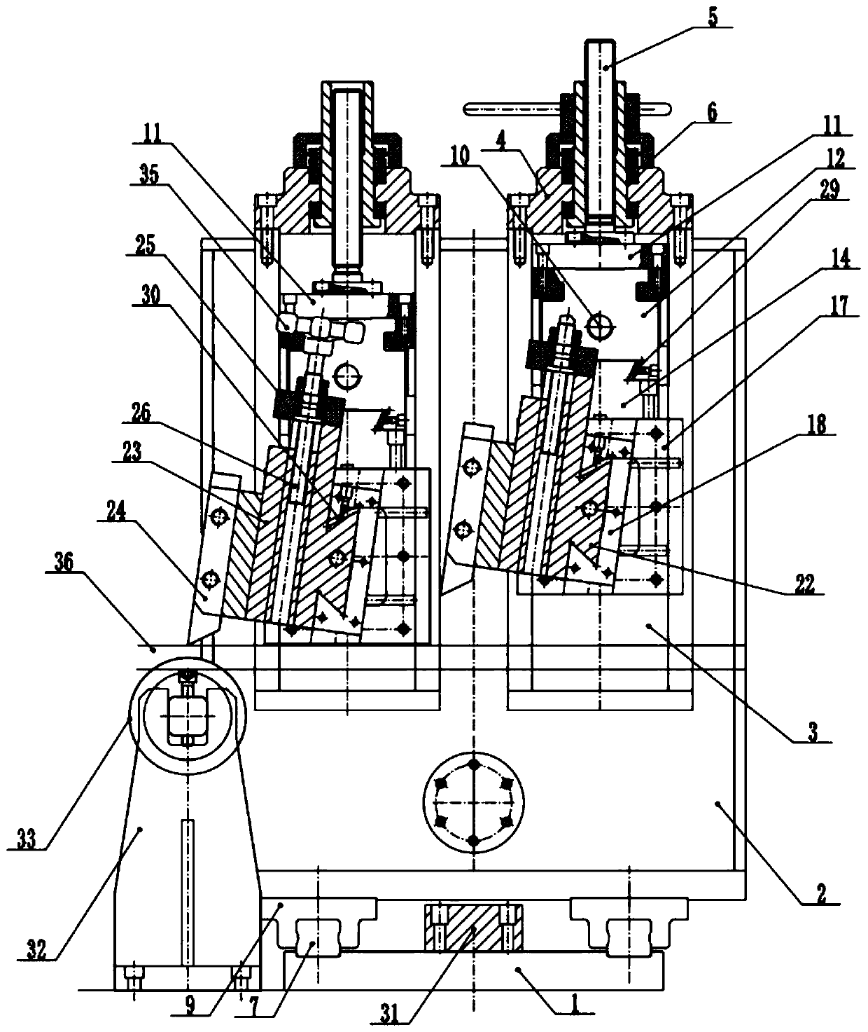 Device for scrapping welding slag outside welding pipe