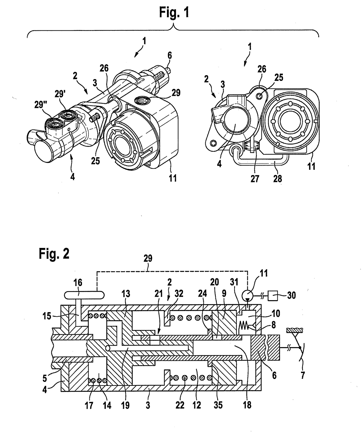 Brake device for a hydraulic motor vehicle brake system