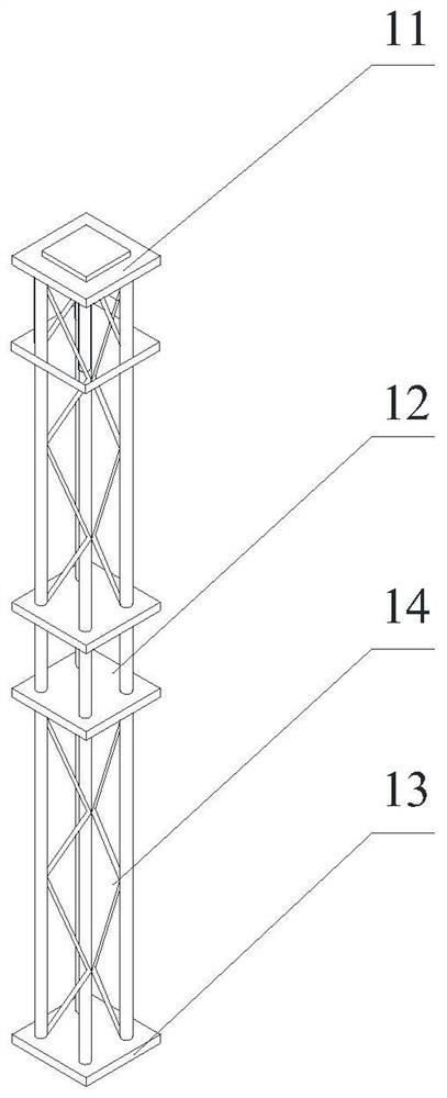 Supporting formwork and construction method thereof