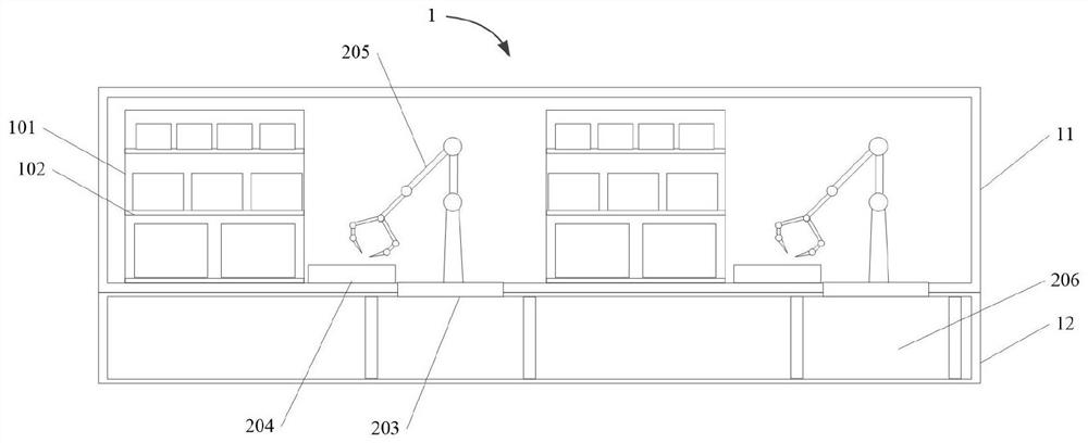 Intelligent storing and intelligent loading system