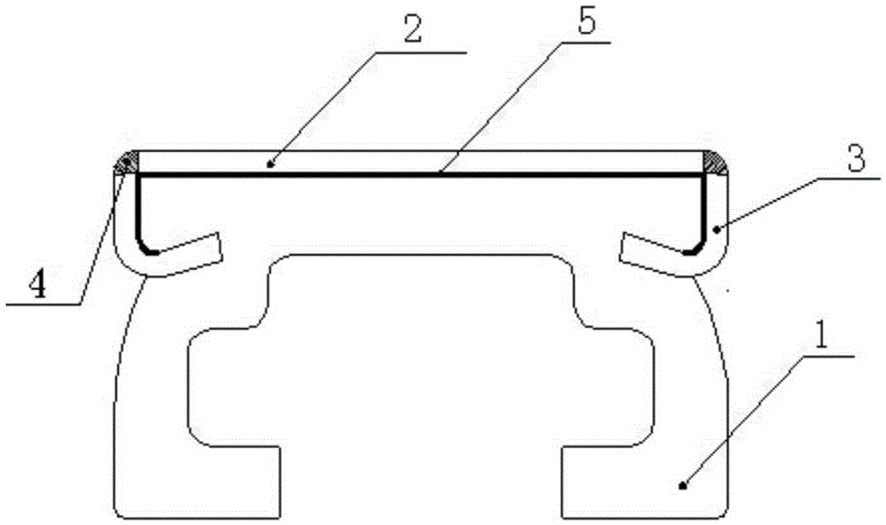 A magnetic suspension steel-aluminum composite conductor rail