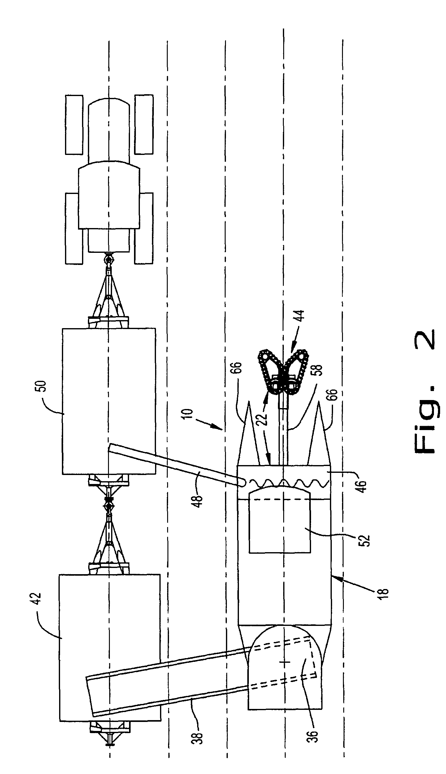 Seed gathering device for use by an agricultural harvester