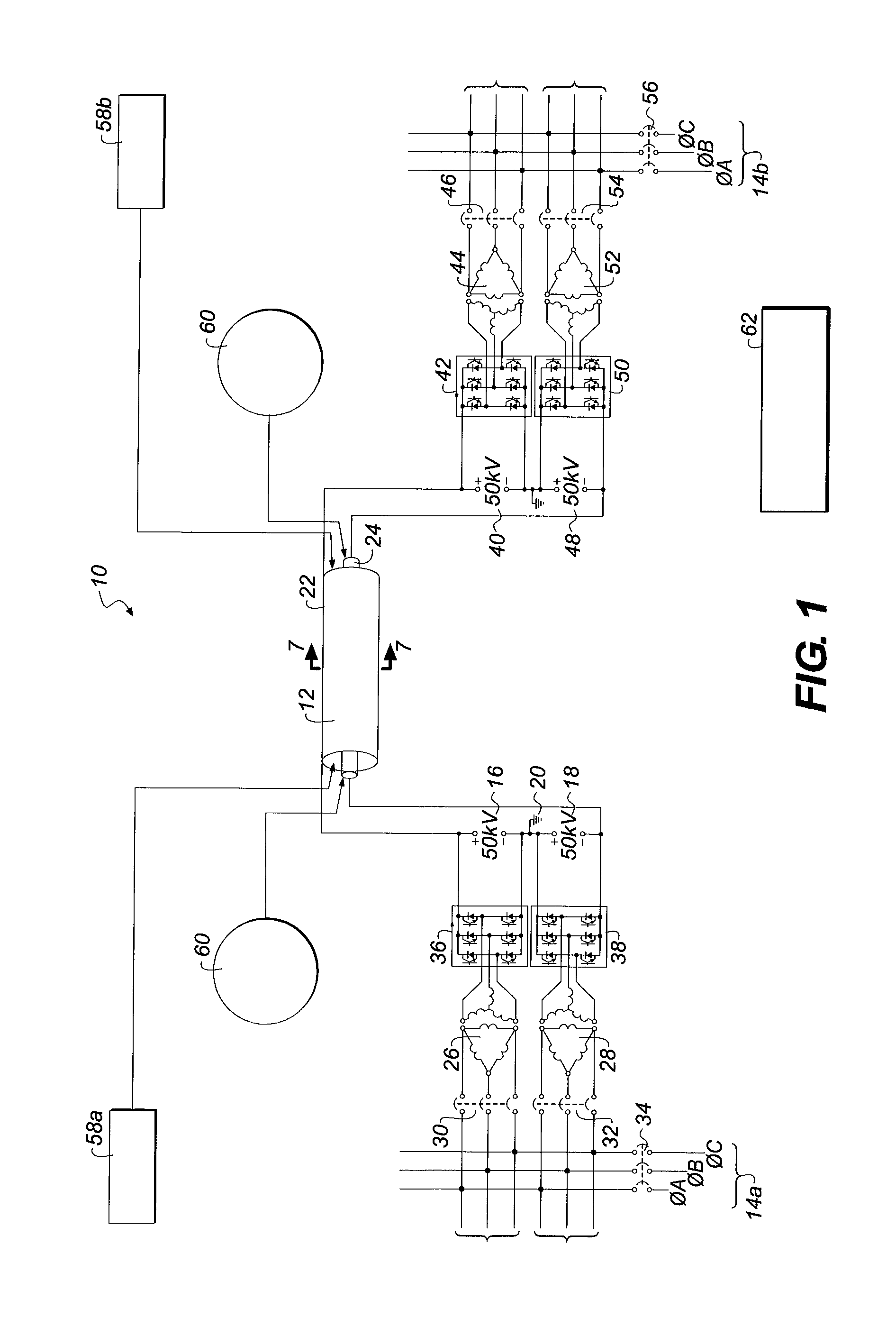 Superconducting direct current transmission system