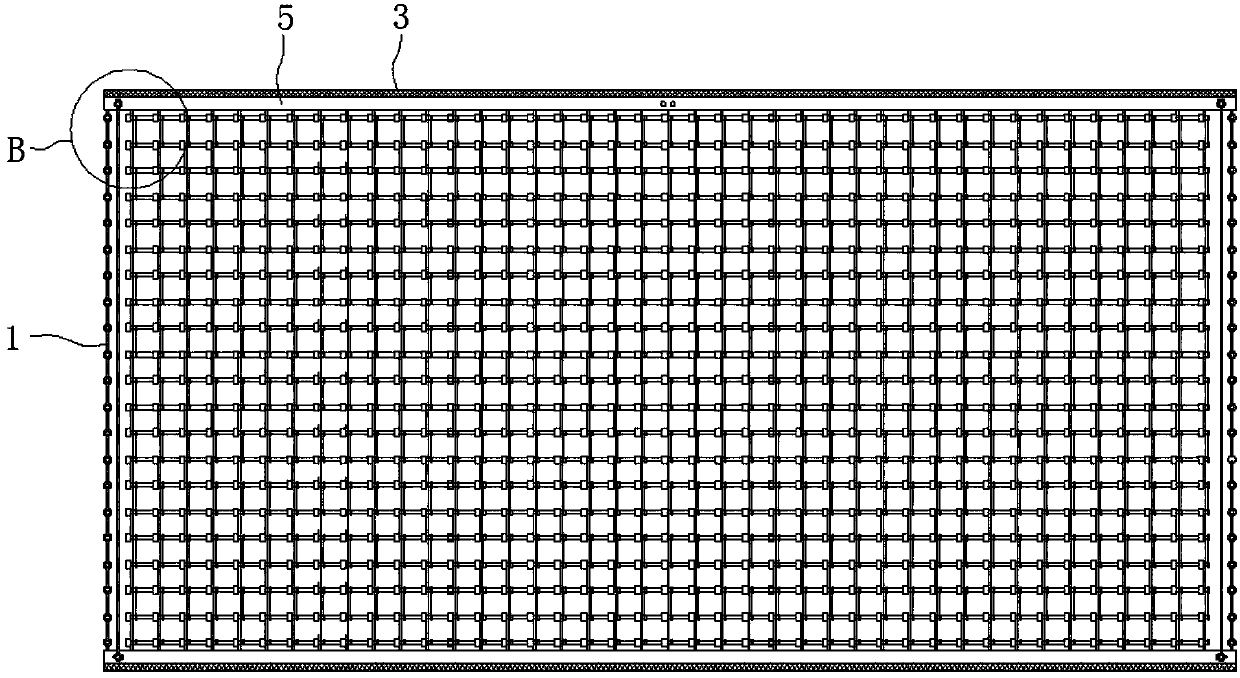 A cast-in-place folded reticular hollow floor mandrel