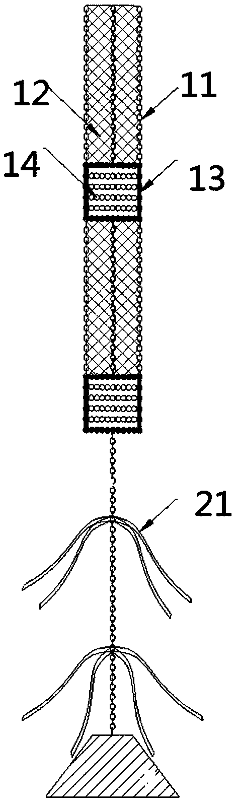 Fixed float ball type floating fish reef