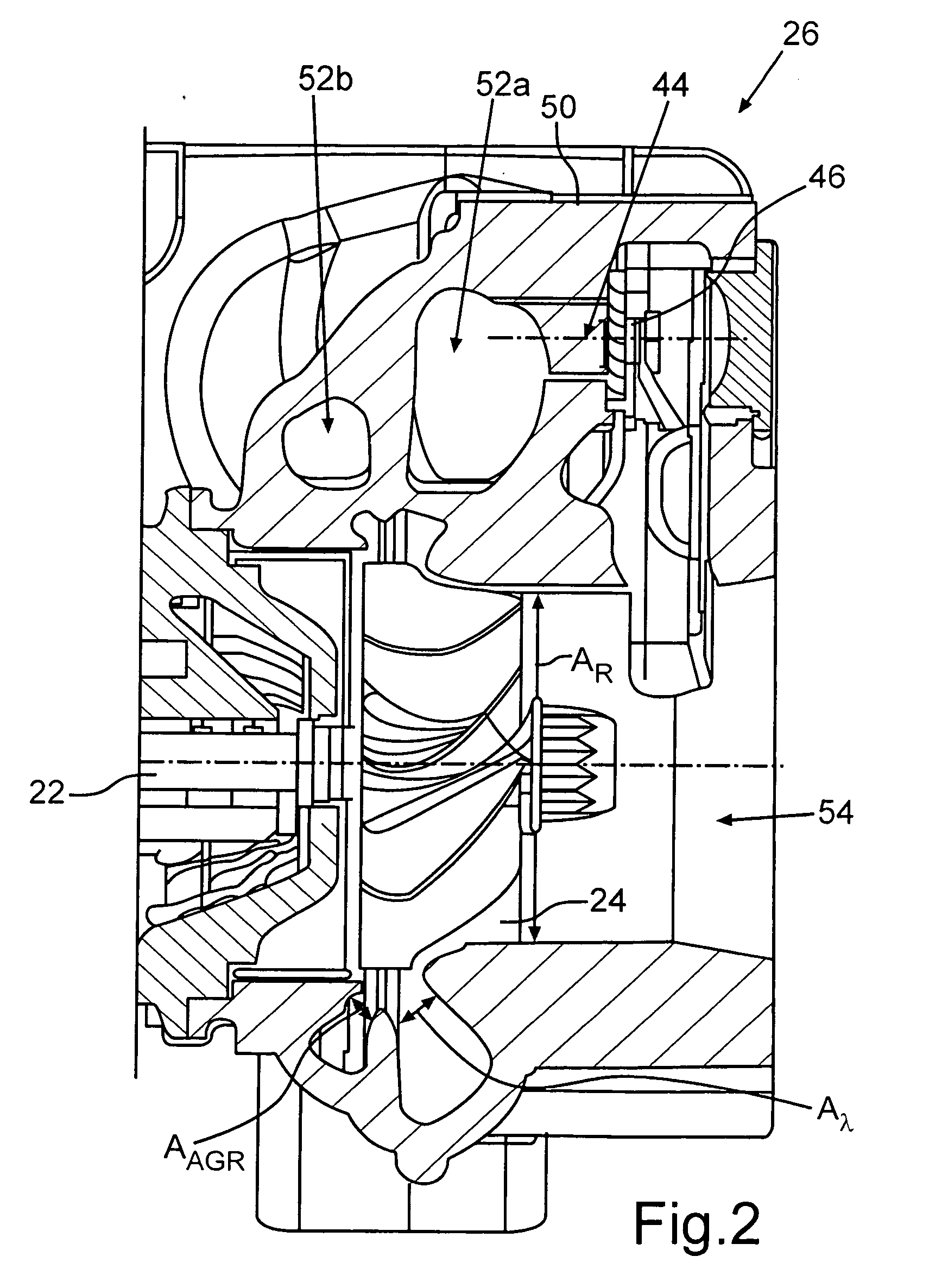 Exhaust gas turbocharger for an internal combustion engine of a motor vehicle