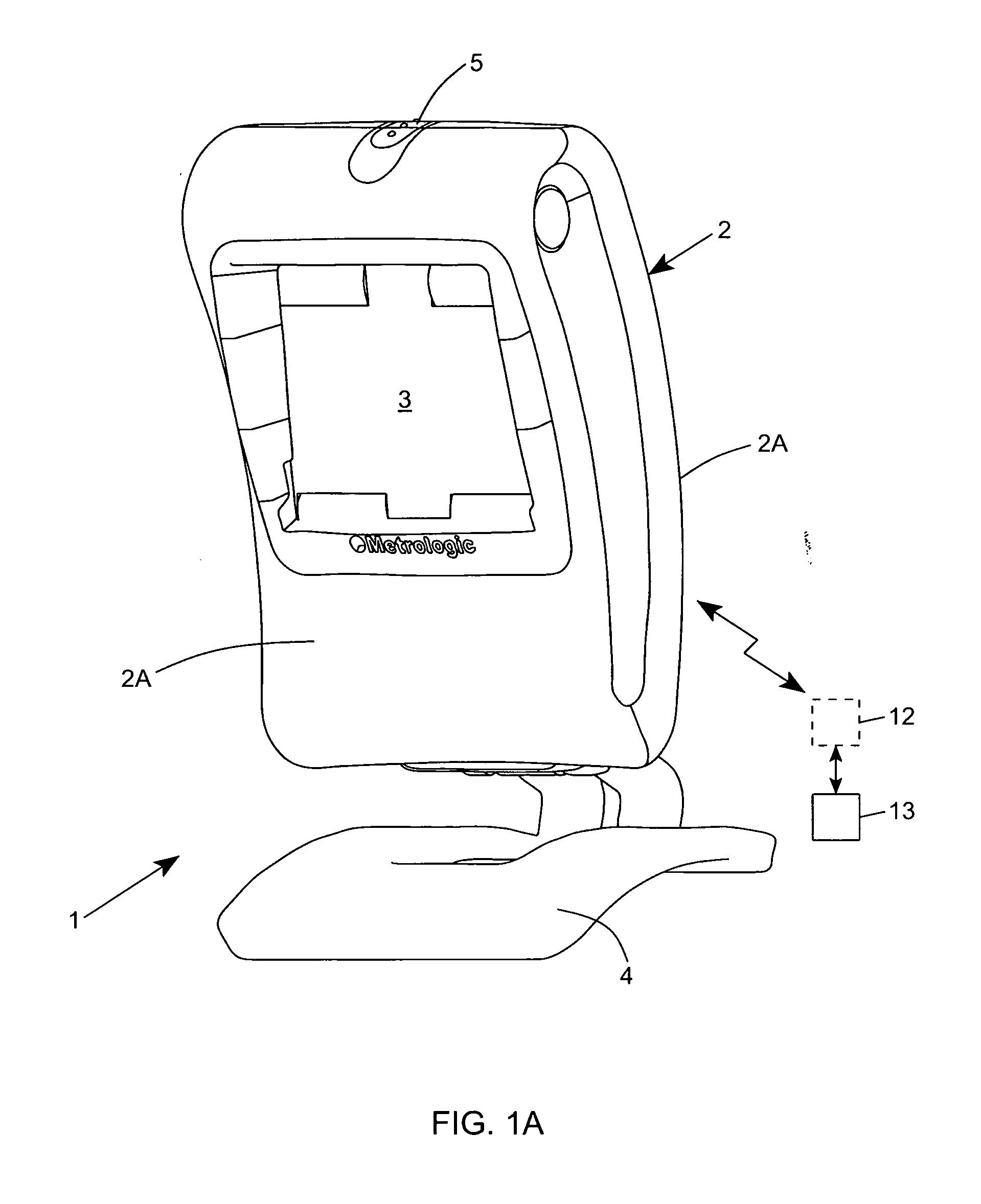 Hand-supportable digital image capture and processing system employing visible targeting illumination beam projected from an array of visible light sources on the rear surface of a printed circuit (PC) board having a light transmission aperture, and reflected off multiple folding mirrors and projected through the light transmission aperture into a central portion of the field of view of said system