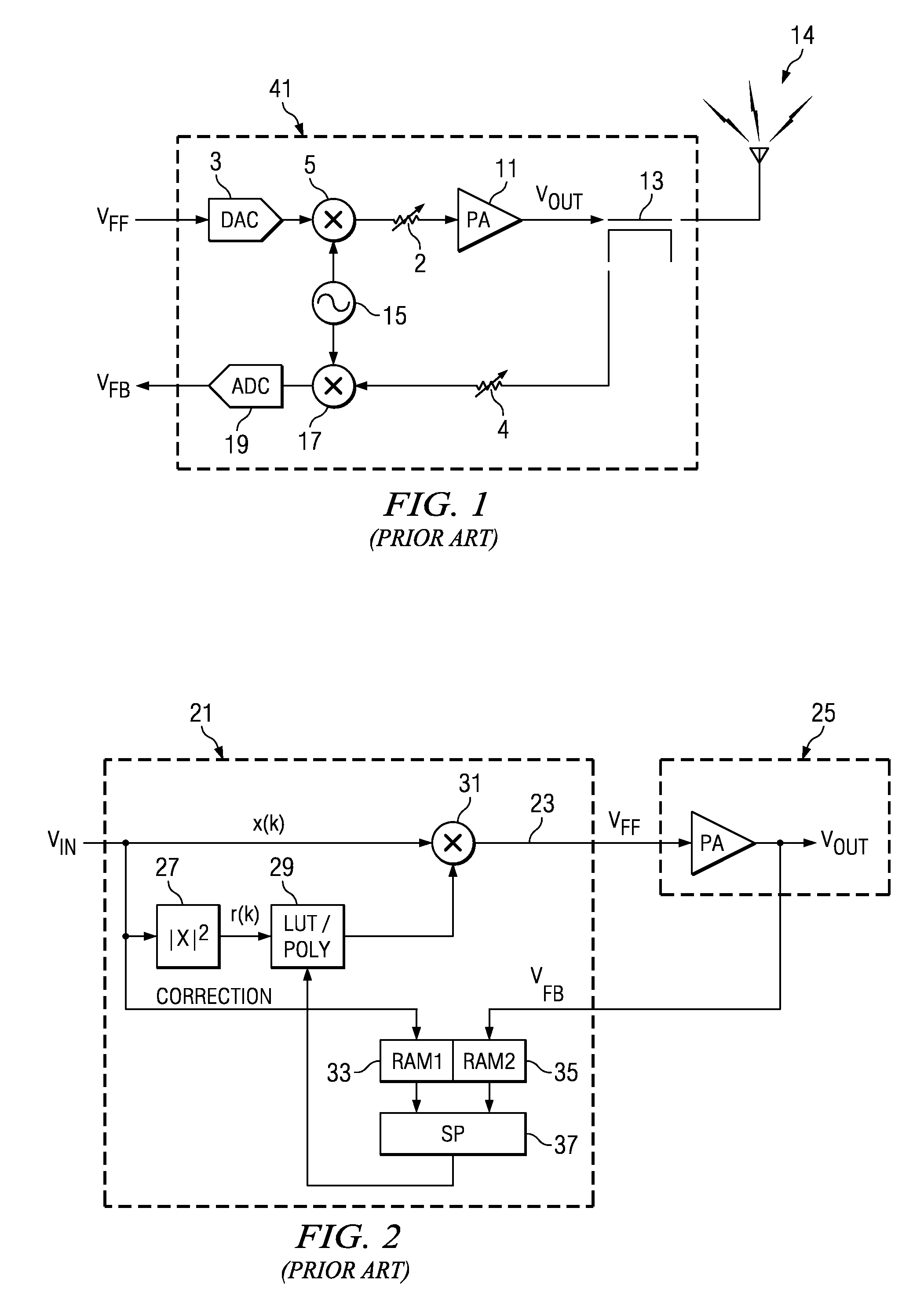 System and methods for digitally correcting a non-linear element using a digital filter for predistortion