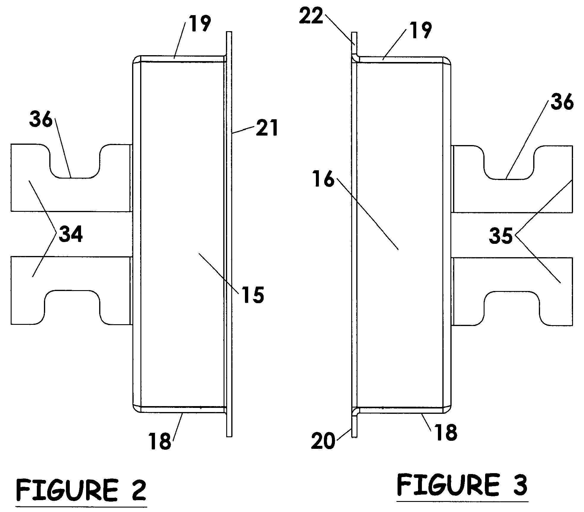 Back plate for network connection box