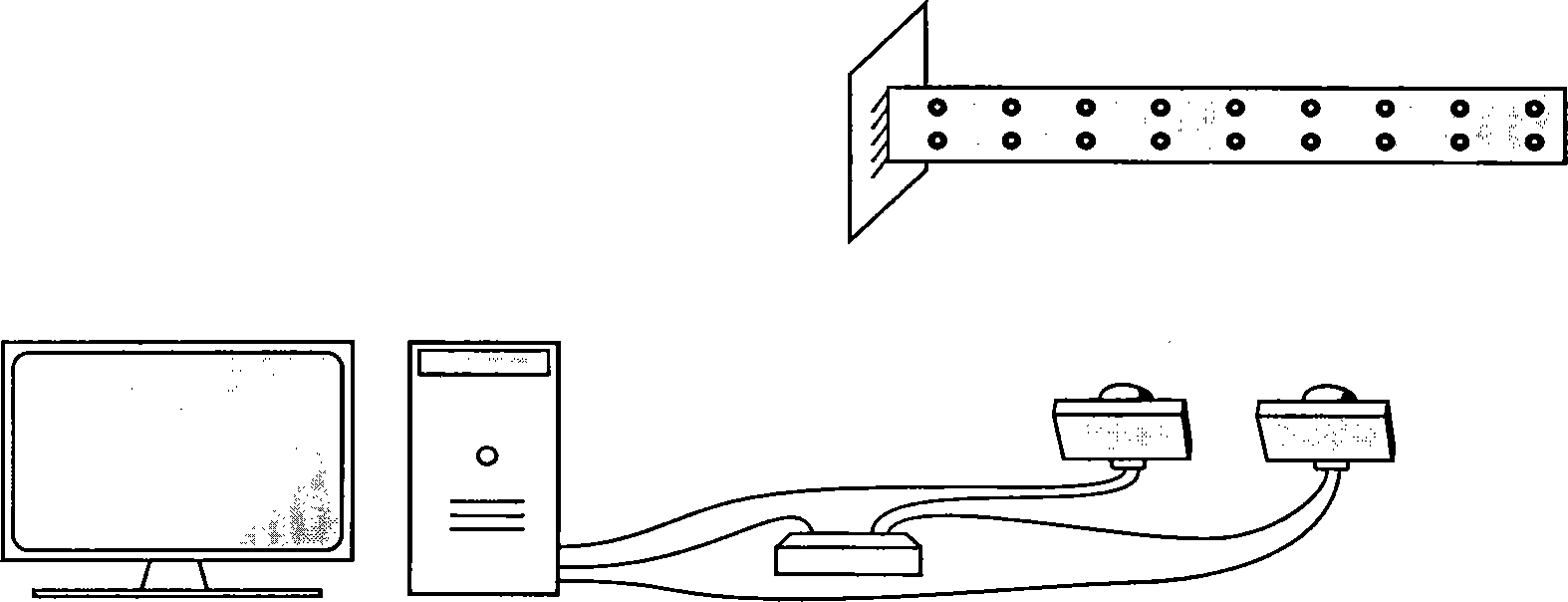 Structural modal parameter identification system based on binocular stereo vision