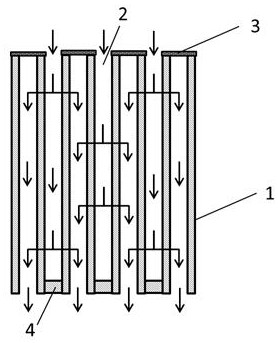 Wall flow type honeycomb formaldehyde-removing air conditioner filter element