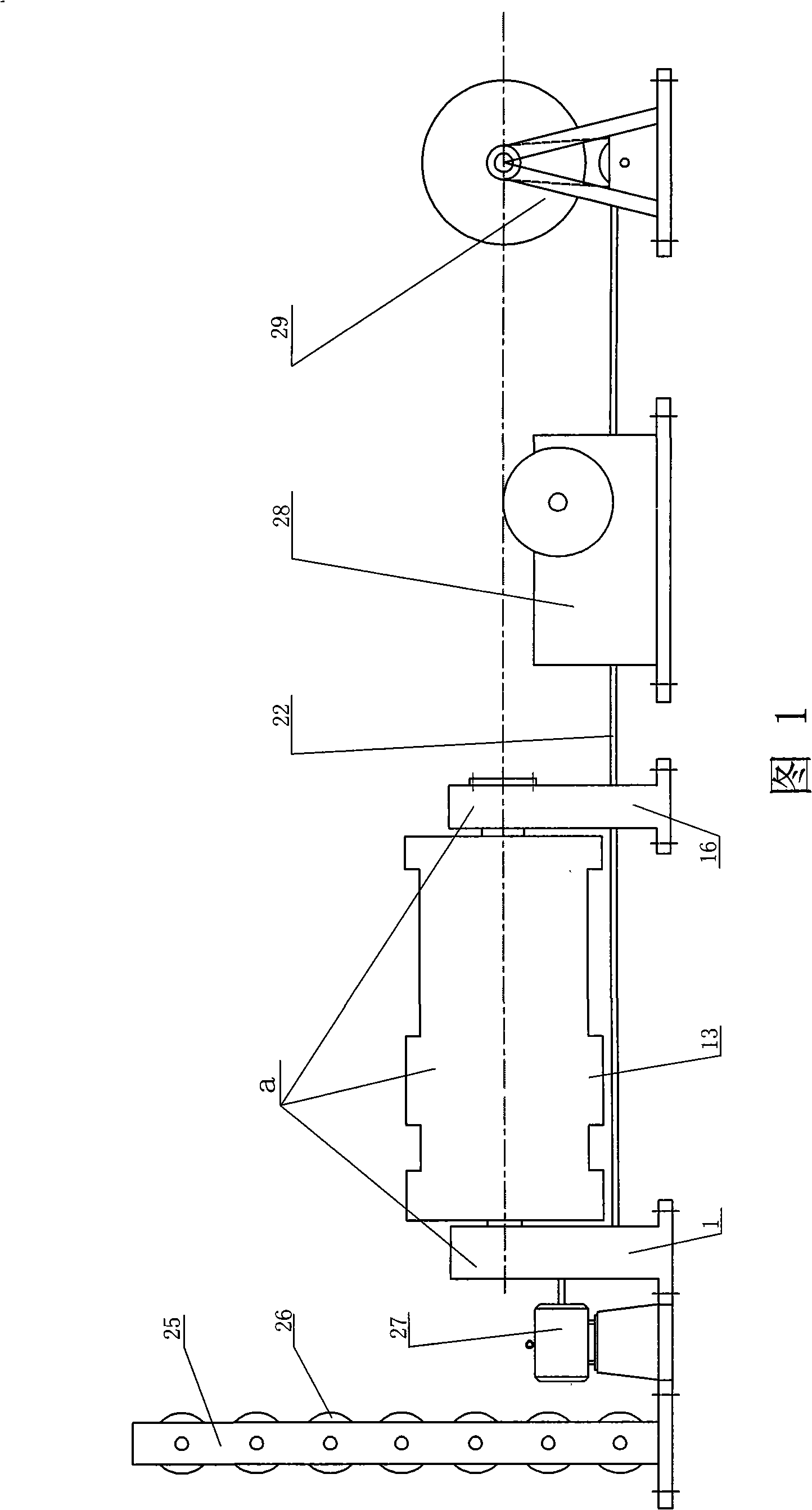 Basket-free type strand machine