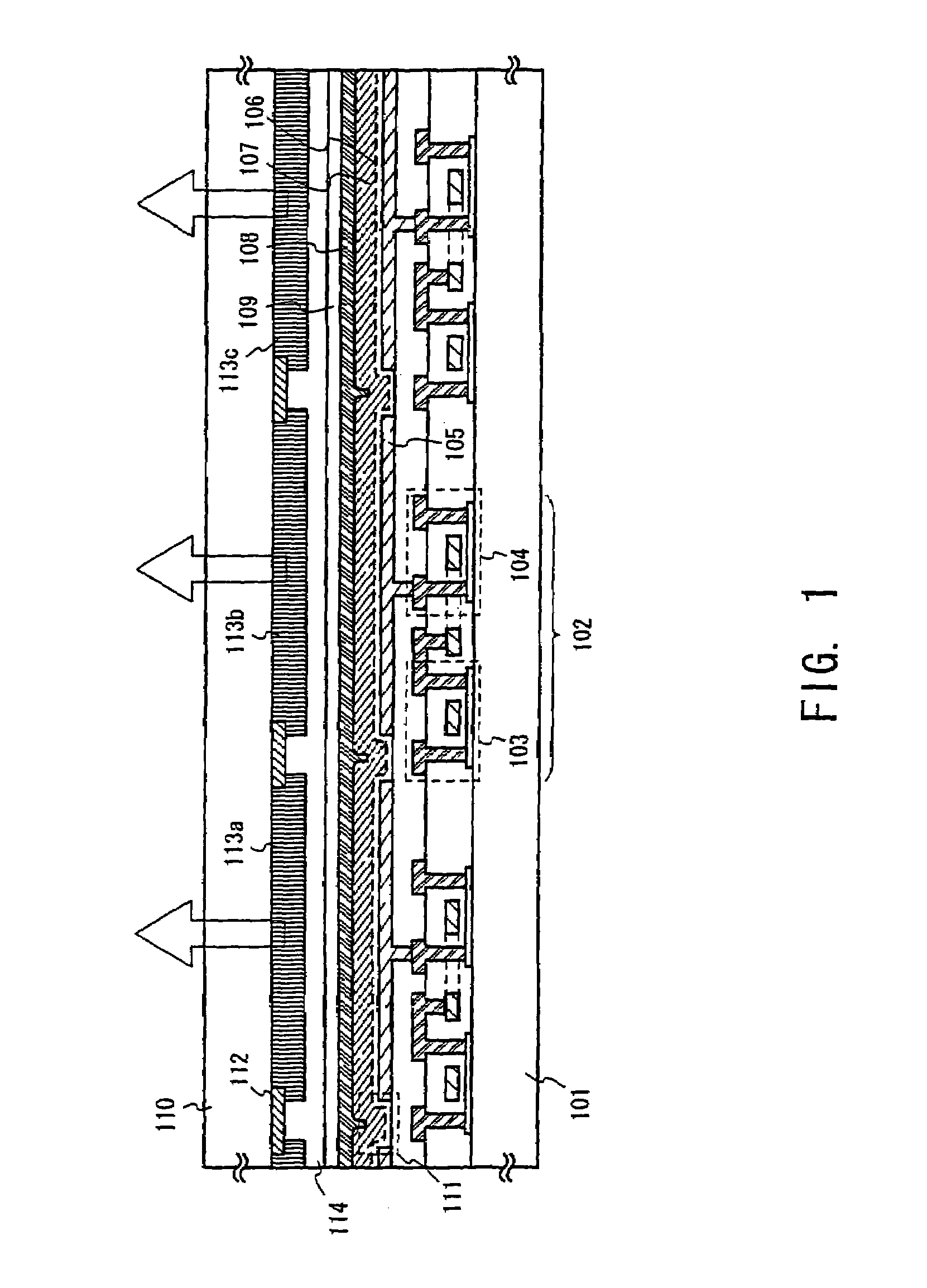 EL display device utilizing light-emitting organic compounds and method for forming the same