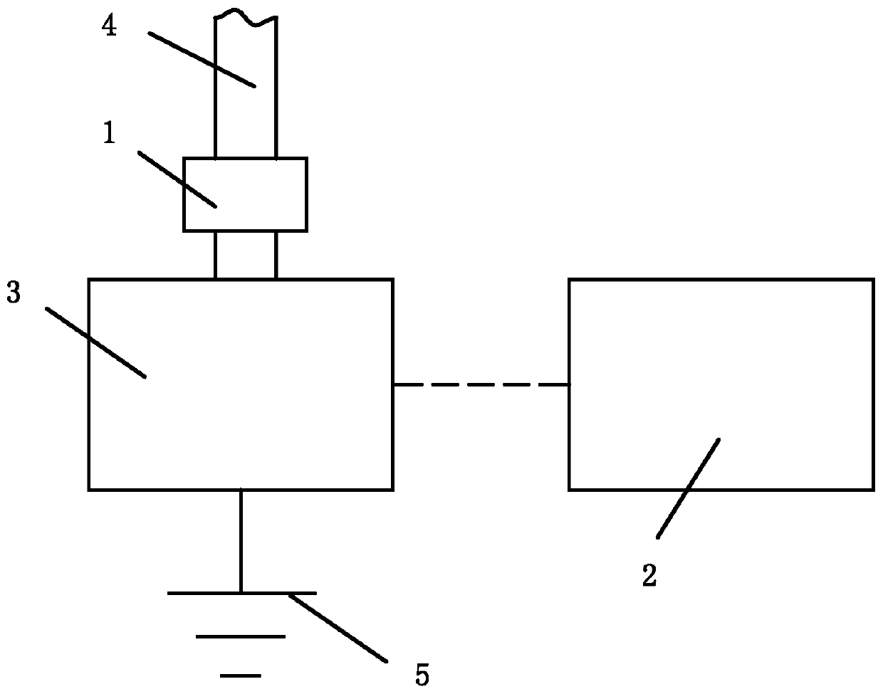 An arc suppression and voltage limiting protection device for small current grounding system