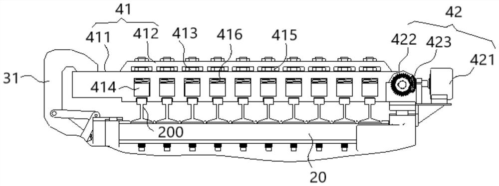 Locking mechanism for locking rails