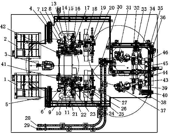 Full automatic assembling technology of air valve of rocker arm of engine and production line