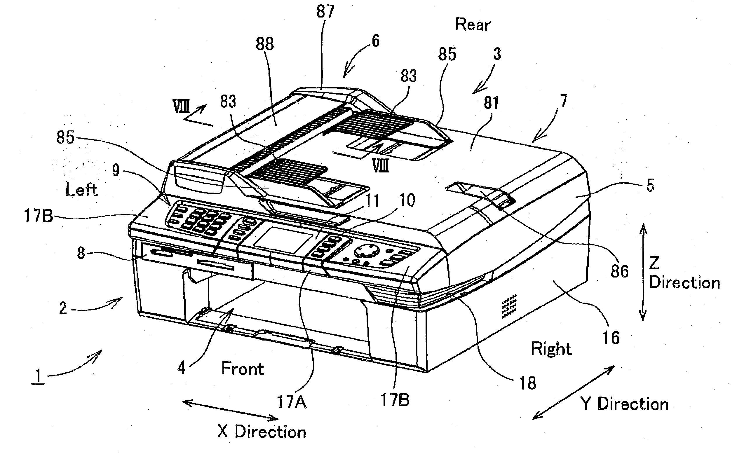 Image scanning device and multi-function device