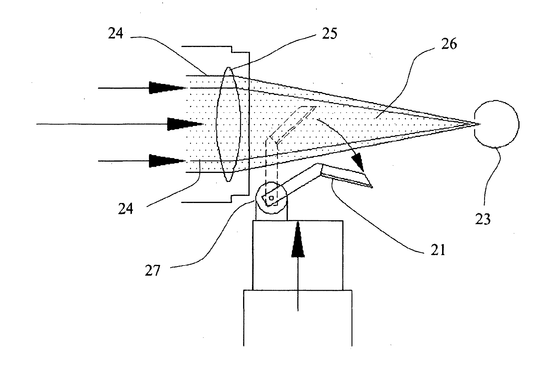 Reflex coaxial illuminator