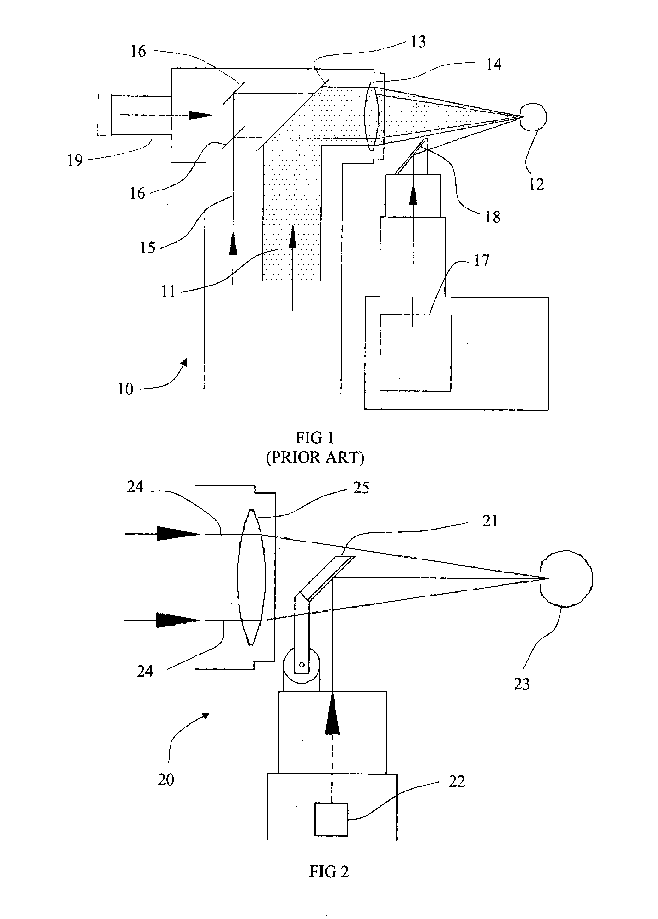 Reflex coaxial illuminator