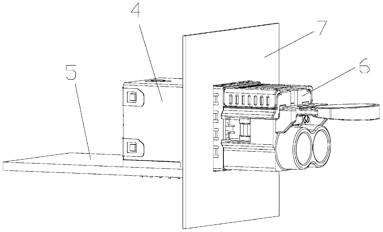 Universal bracket for testing lateral force of power connector