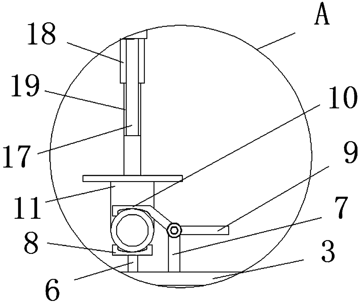 Flushing device for full throat cannula