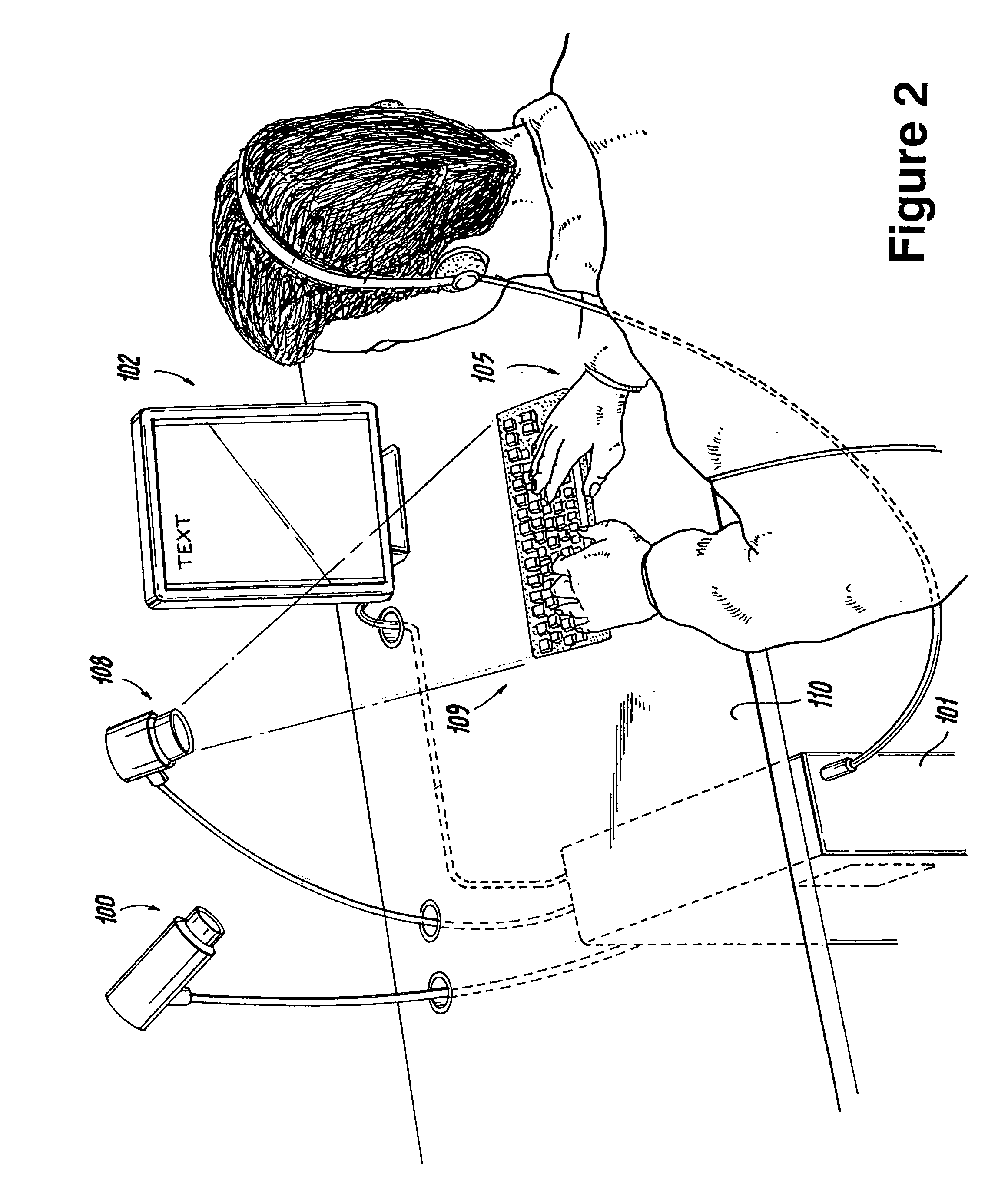 Virtual invisible keyboard