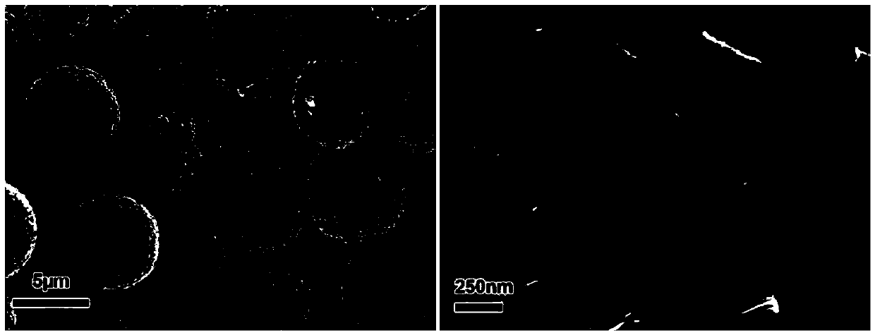 Graded porous vanadium oxide microspheres and preparation method and application thereof