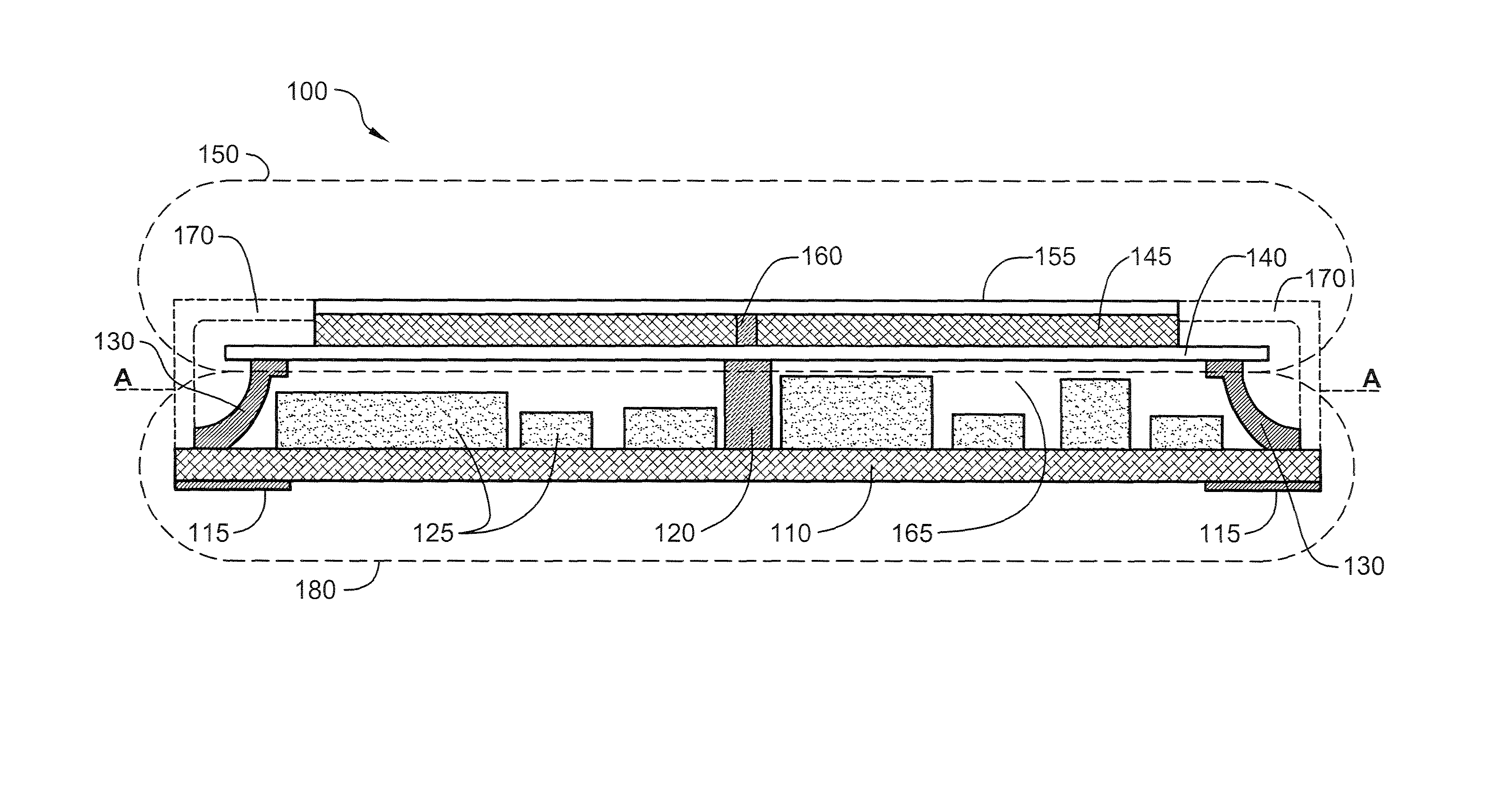 Hybrid circuit with an integral antenna