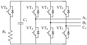 A wind turbine low voltage ride through and active filter compensation device and switching method