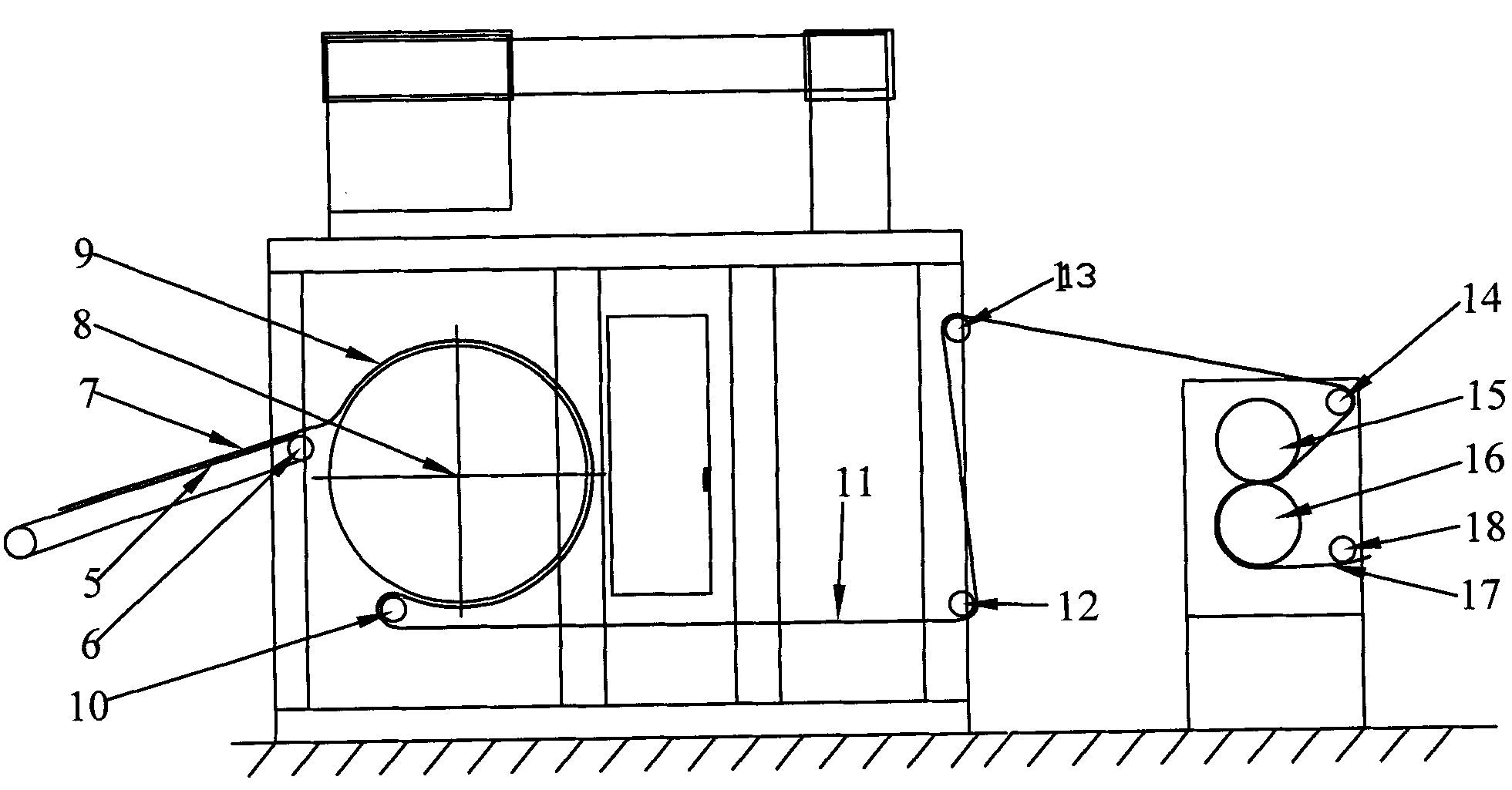 Equipment for producing novel non-woven cloth