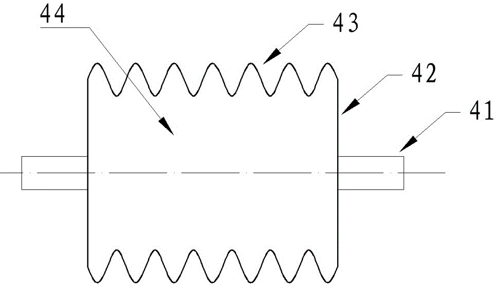 Smoked fish drying device driven to rotate by sine wave thermal expansion