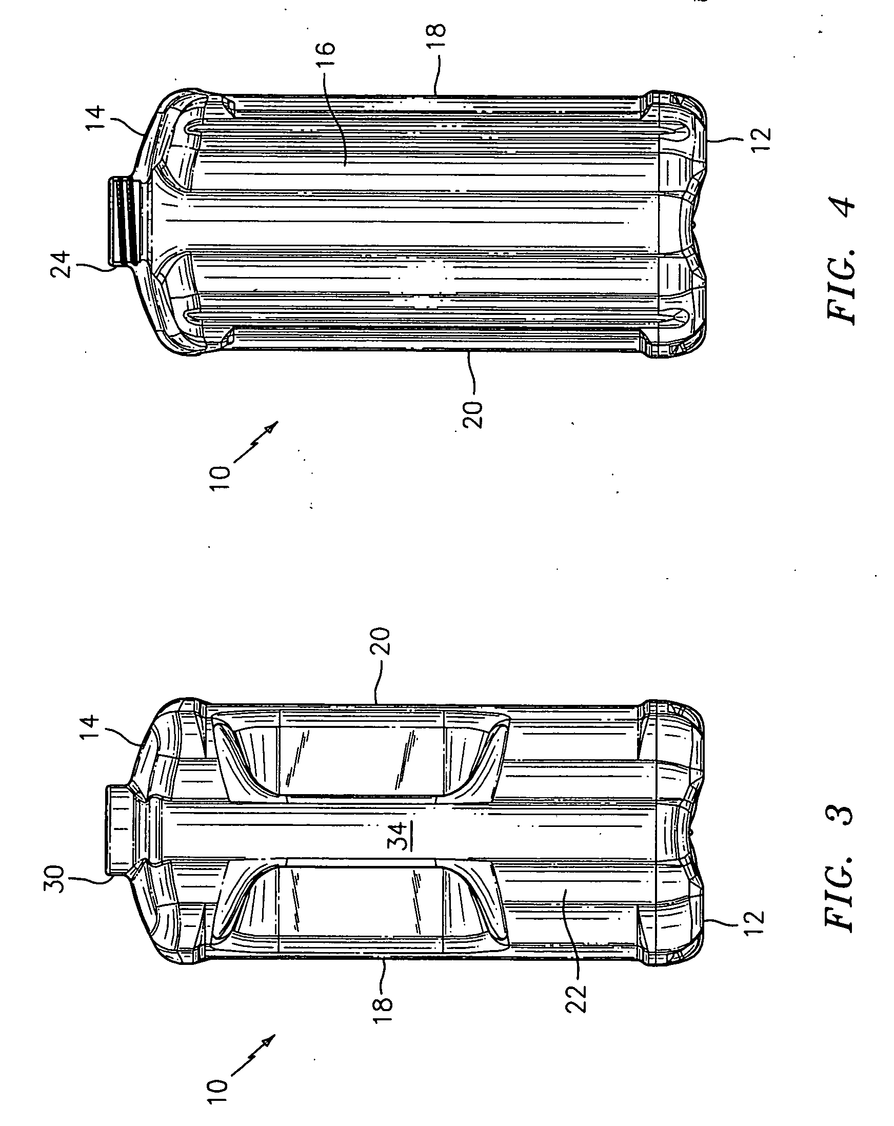 Stackable plastic container